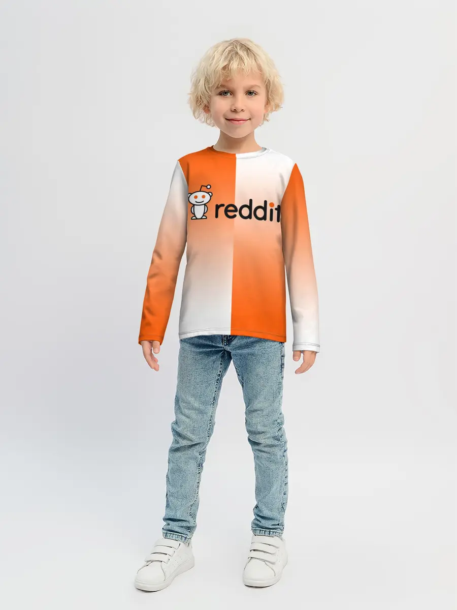 Детский лонгслив / REDDIT / РЕДДИТ / ГРАДИЕНТ