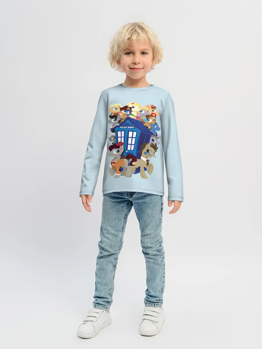 Детский лонгслив / My little pony x Doctor Who