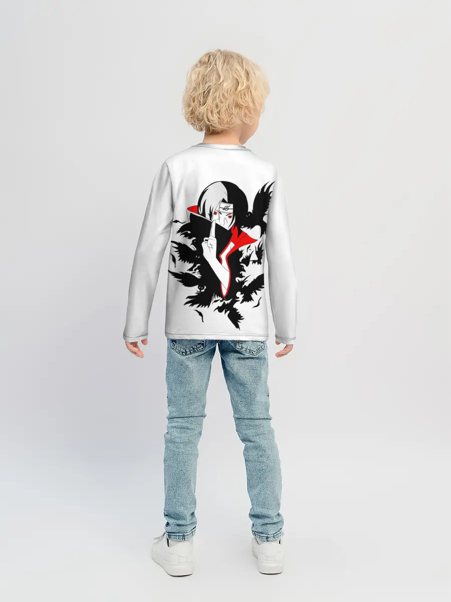 Детский лонгслив / Человек и вороны аниме