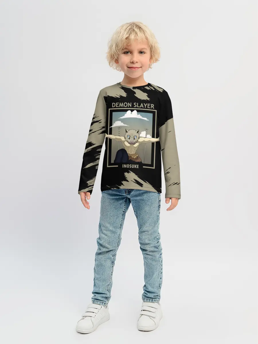 Детский лонгслив / DEMON SLAYER INOSUKE