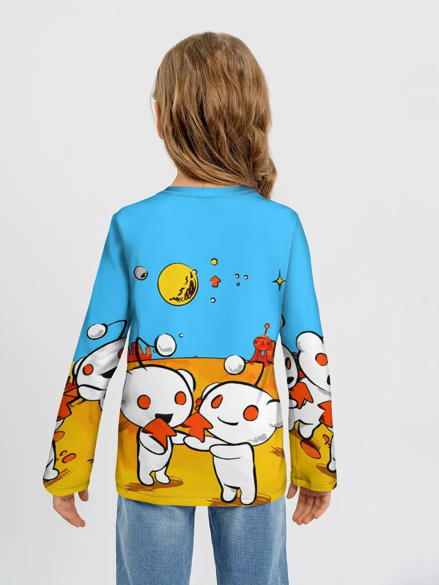 Детский лонгслив / REDDIT / РЕДДИТ / UPVOTE ART