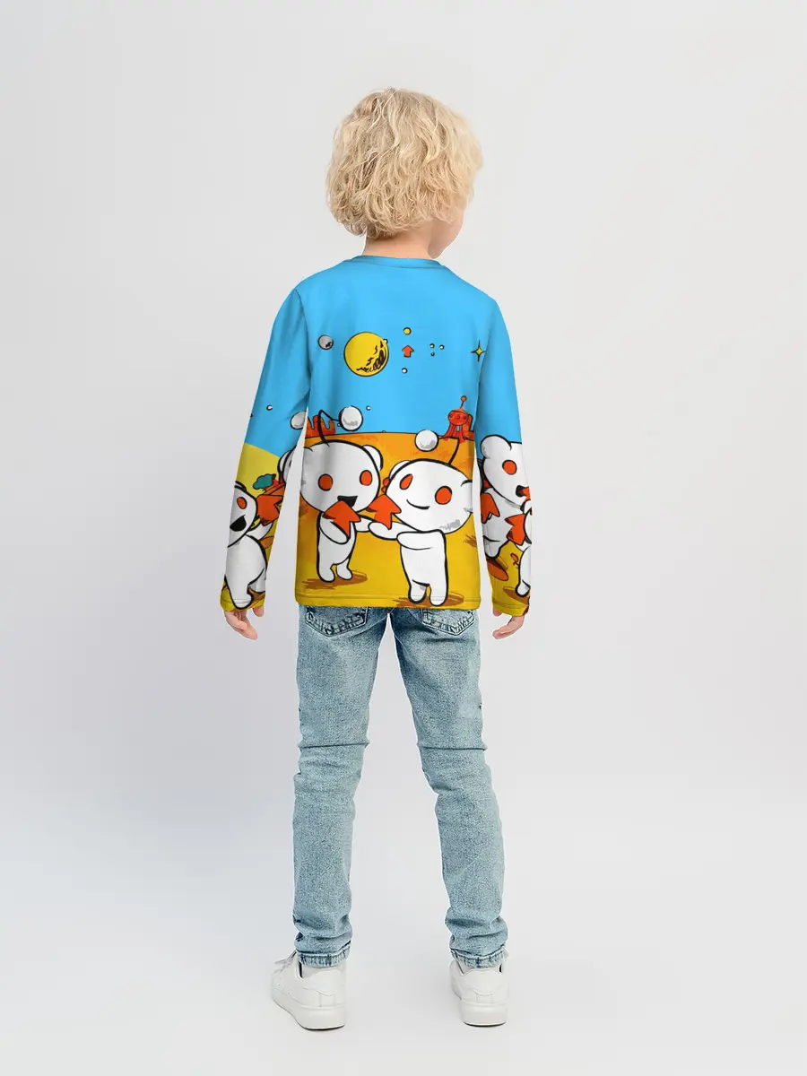 Детский лонгслив / REDDIT / РЕДДИТ / UPVOTE ART