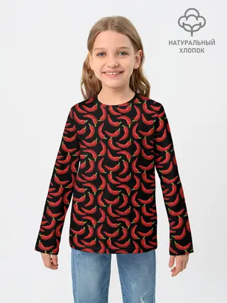 Детский лонгслив / Hot pepper