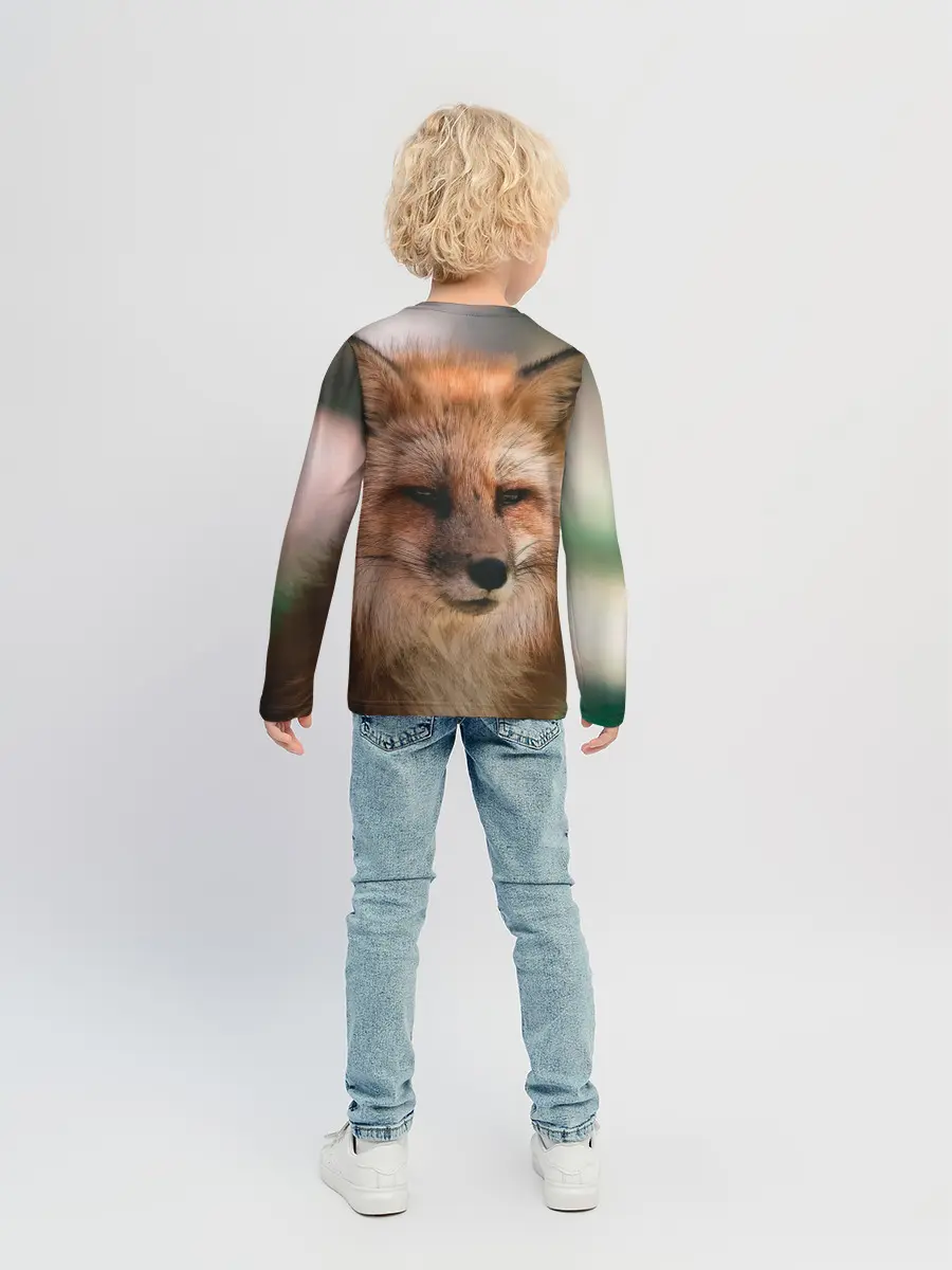 Детский лонгслив / Строгая лисица