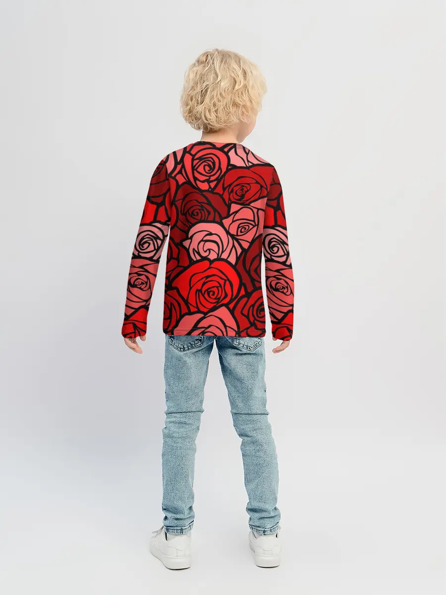 Детский лонгслив / Розочки