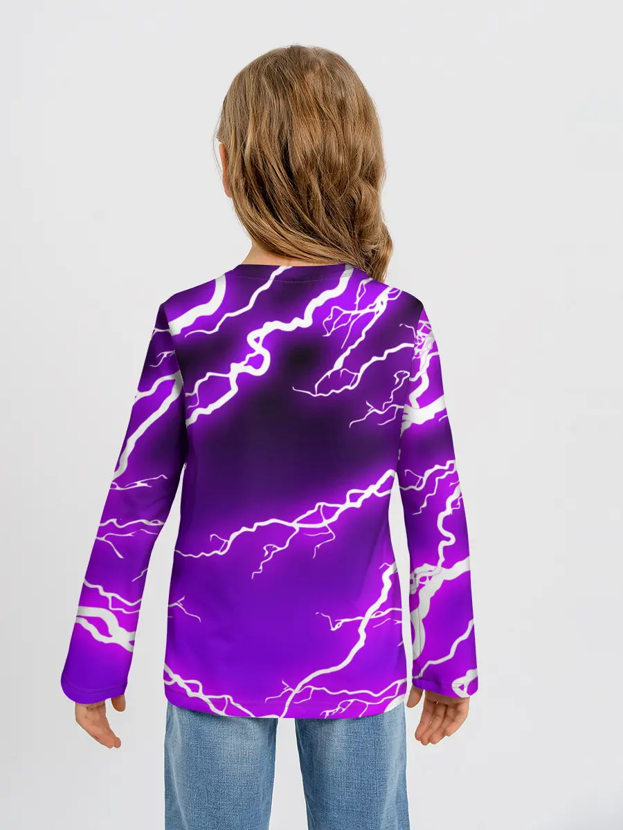 Детский лонгслив / DISCORD / ДИСКОРД / МОЛНИЯ