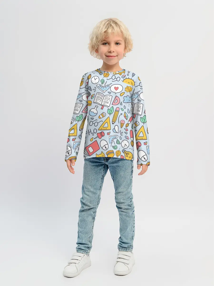 Детский лонгслив / Школьная