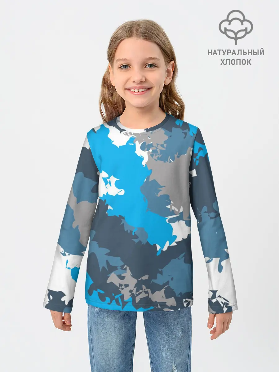 Детский лонгслив / Камуфляж