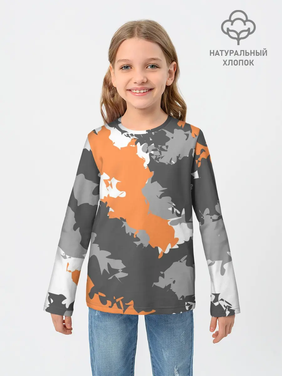 Детский лонгслив / Камуфляж