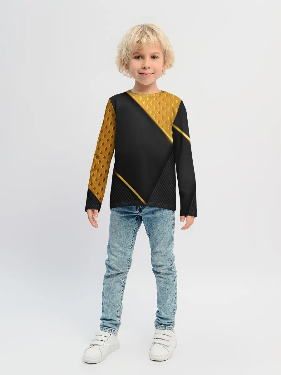 Детский лонгслив / 3D BLACK & GOLD
