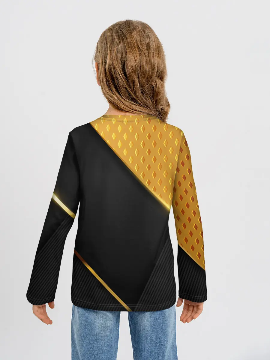 Детский лонгслив / 3D BLACK & GOLD