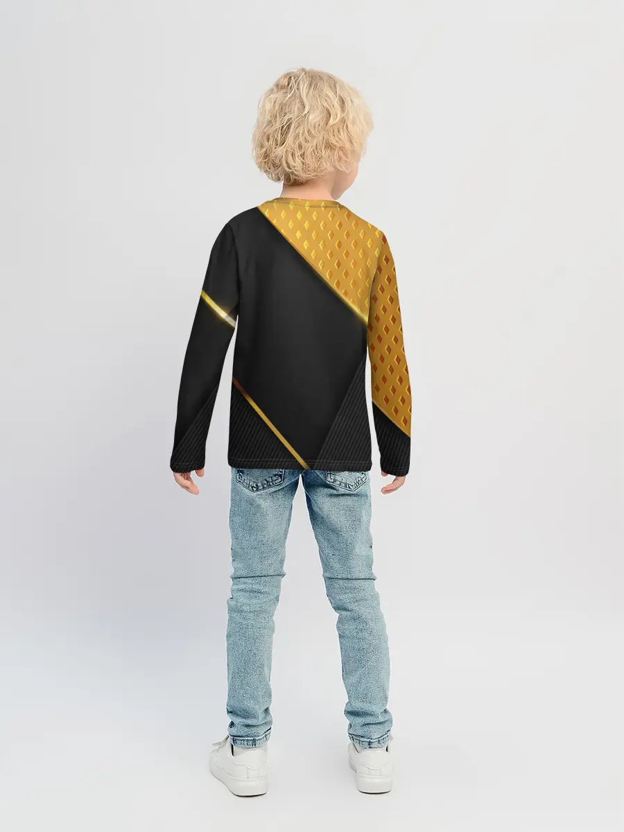 Детский лонгслив / 3D BLACK & GOLD