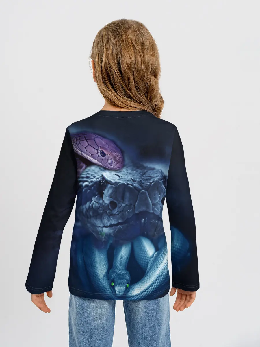 Детский лонгслив / Мифические змеи