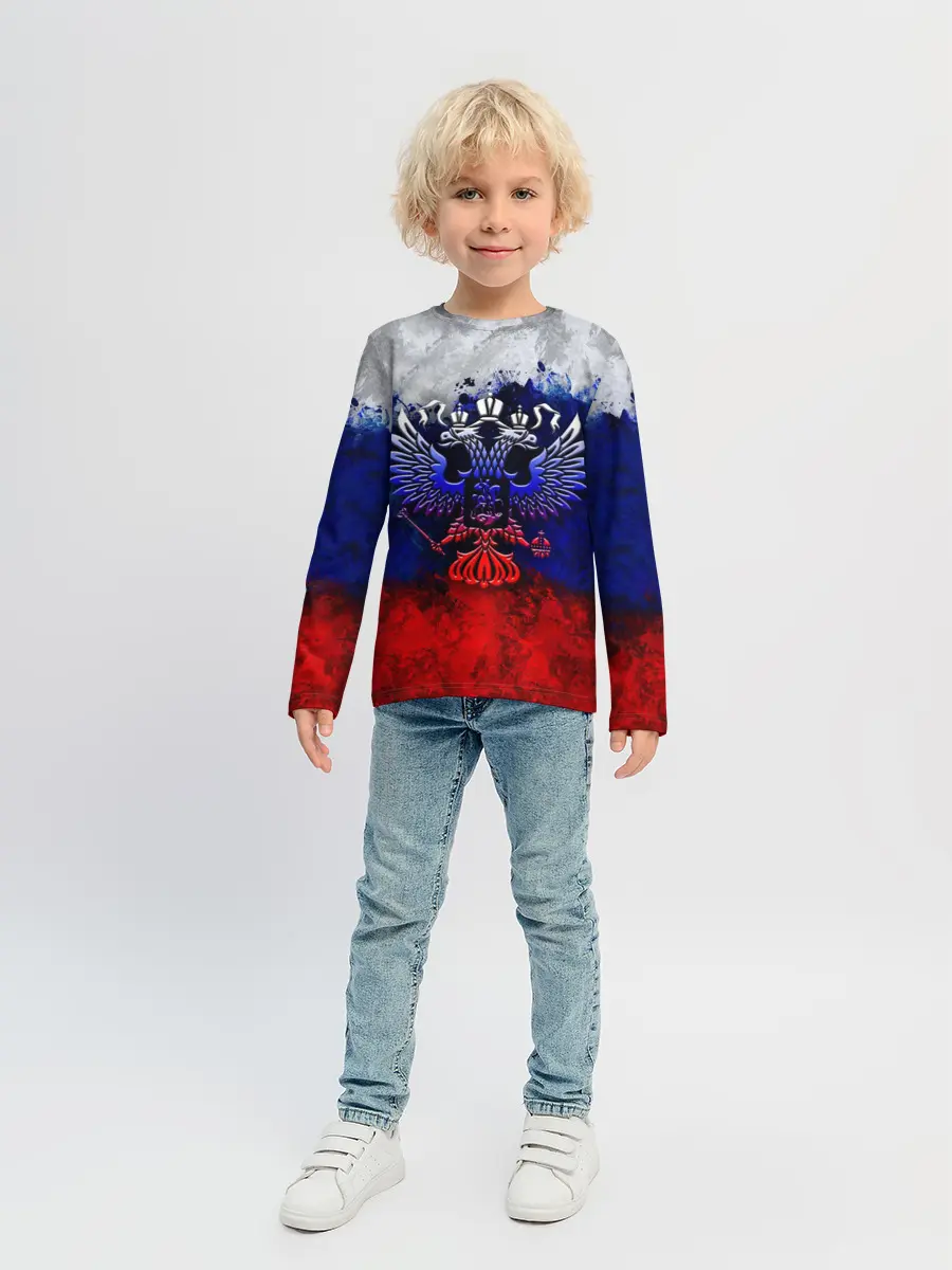 Детский лонгслив / Россия | Russia | Герб