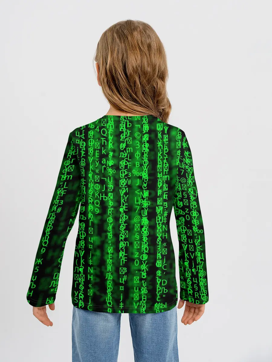 Детский лонгслив / Программная ошибка Баг 3D