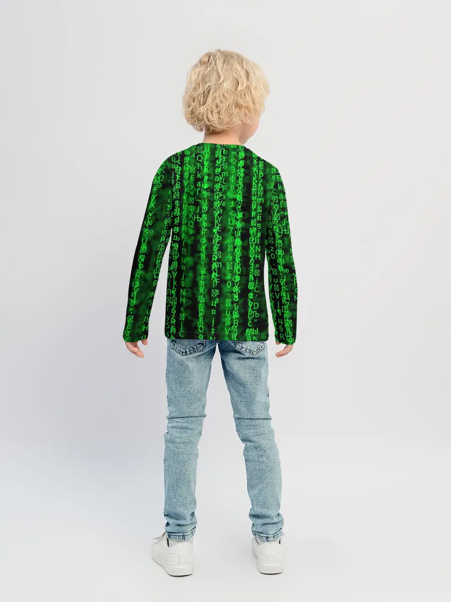 Детский лонгслив / Программная ошибка Баг 3D