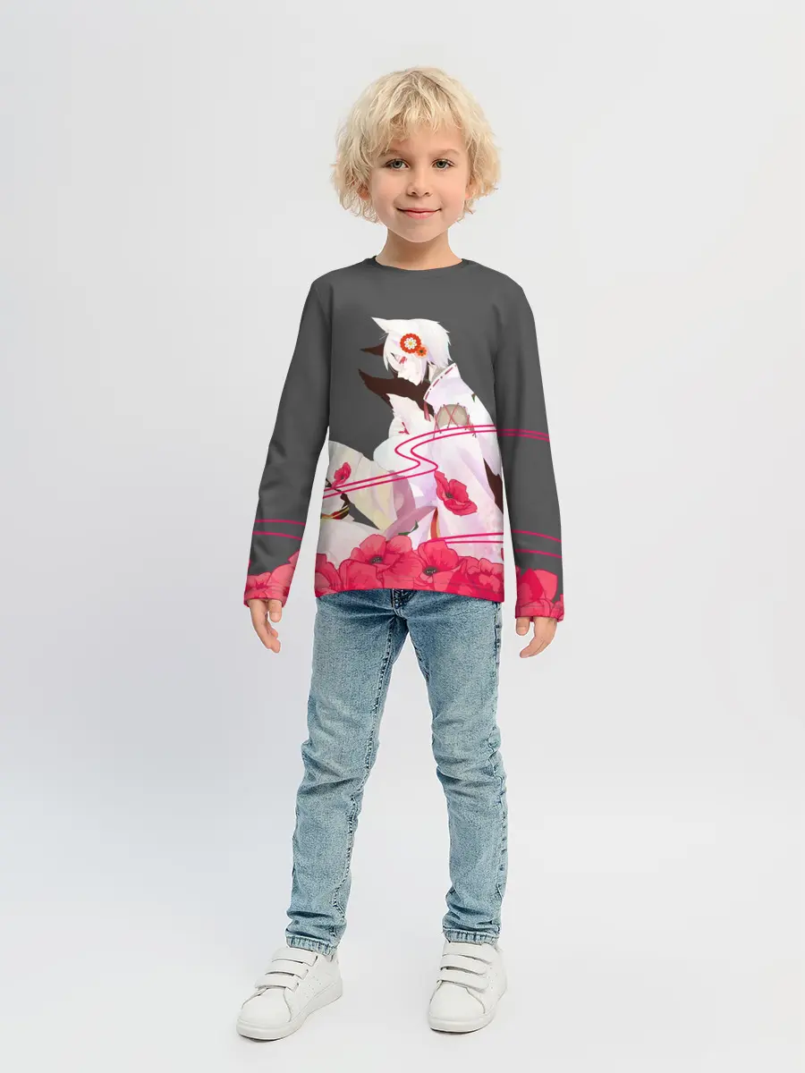 Детский лонгслив / Flower Tomoe
