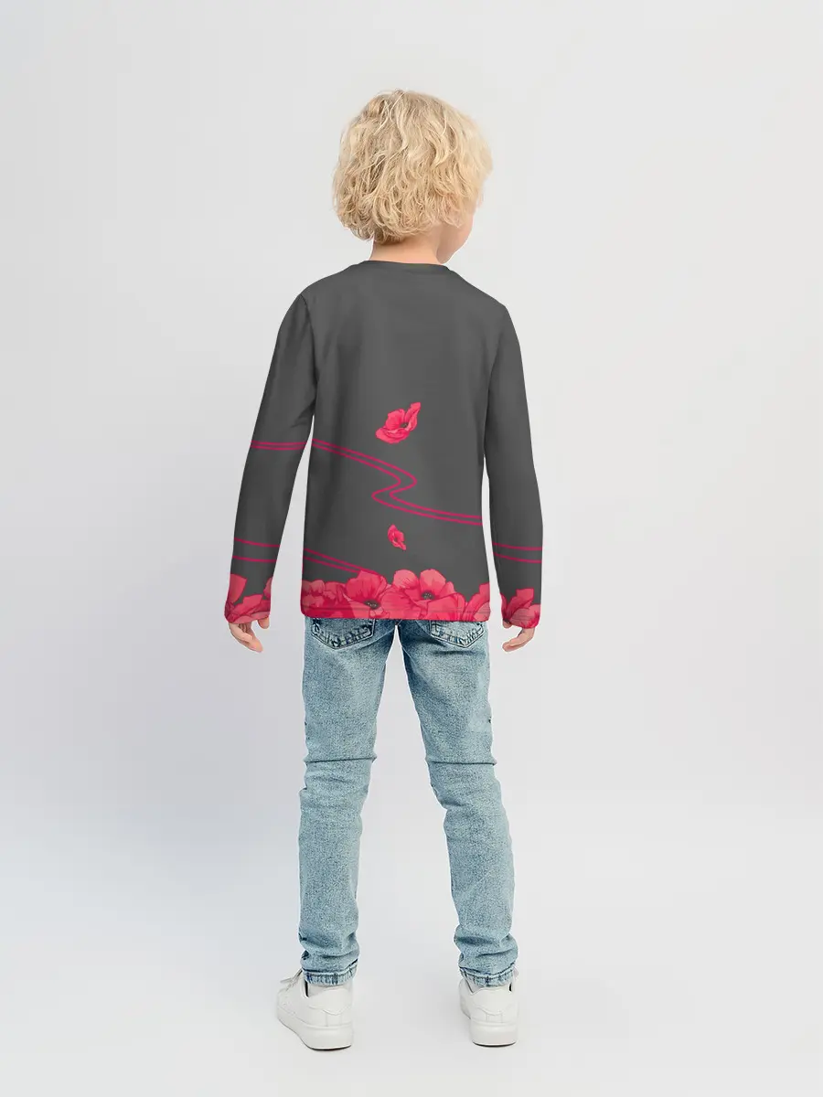 Детский лонгслив / Flower Tomoe