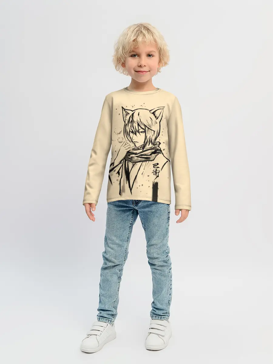 Детский лонгслив / Kitsune Tomoe