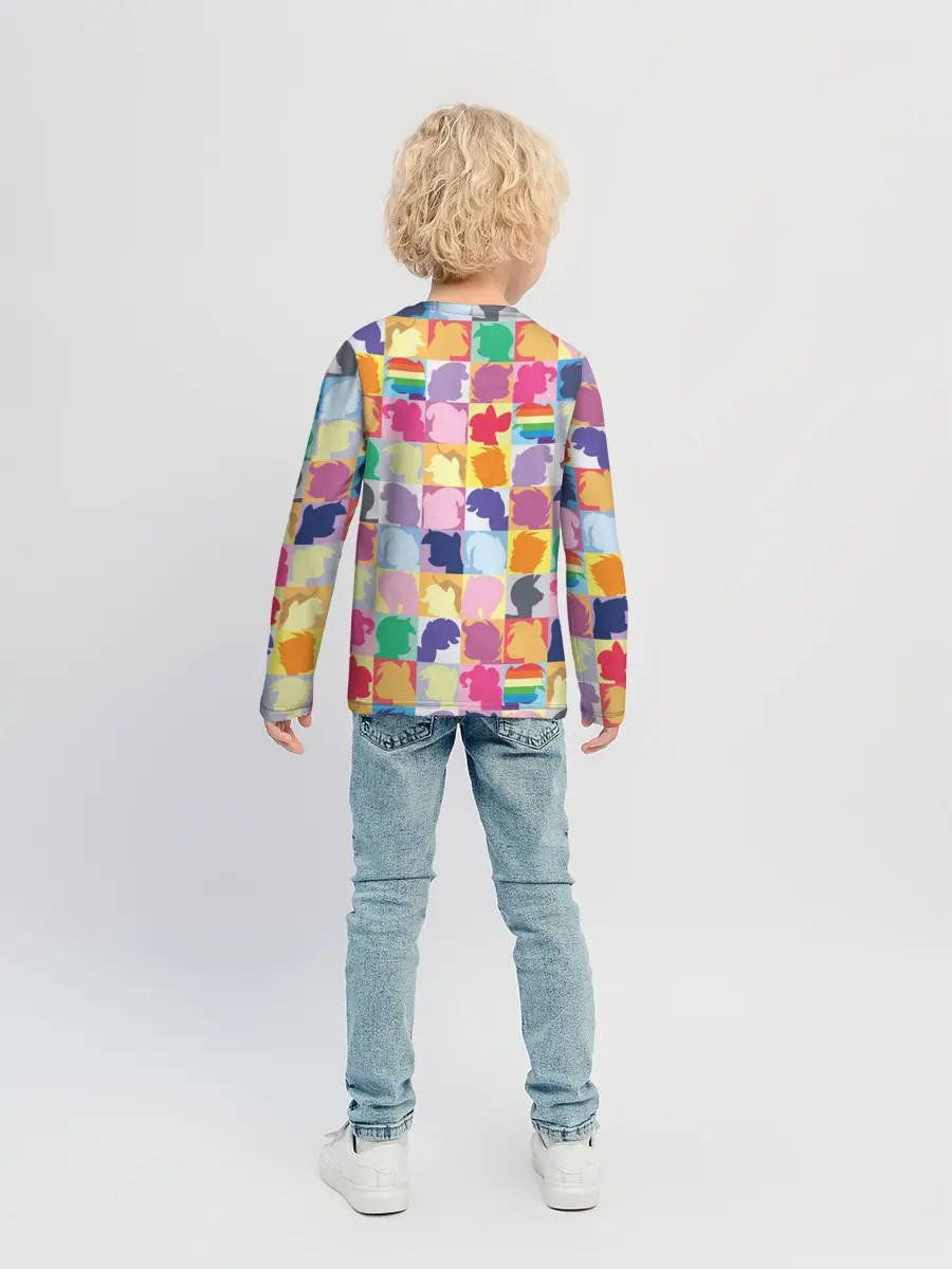 Детский лонгслив / Команда пони