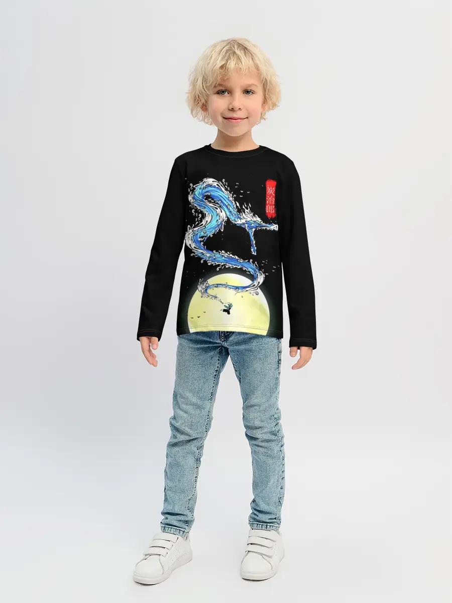 Детский лонгслив / Водяной дракон Танджиро