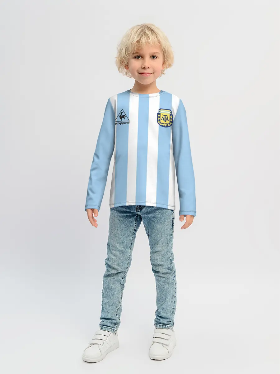 Детский лонгслив / Форма Марадоны с автографом