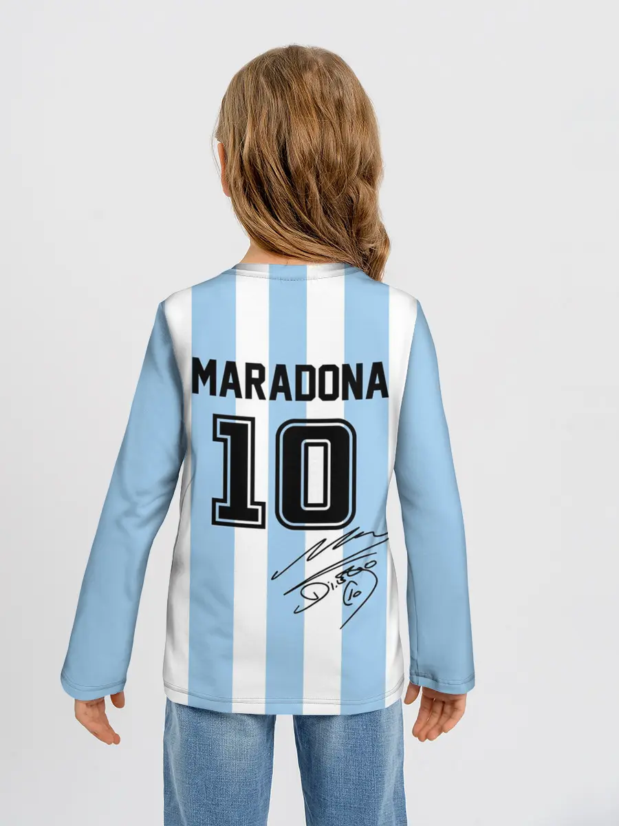 Детский лонгслив / Форма Марадоны с автографом