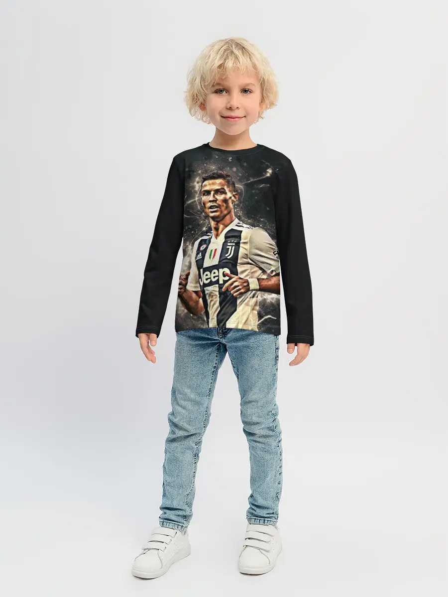 Детский лонгслив / Криштиану Роналду