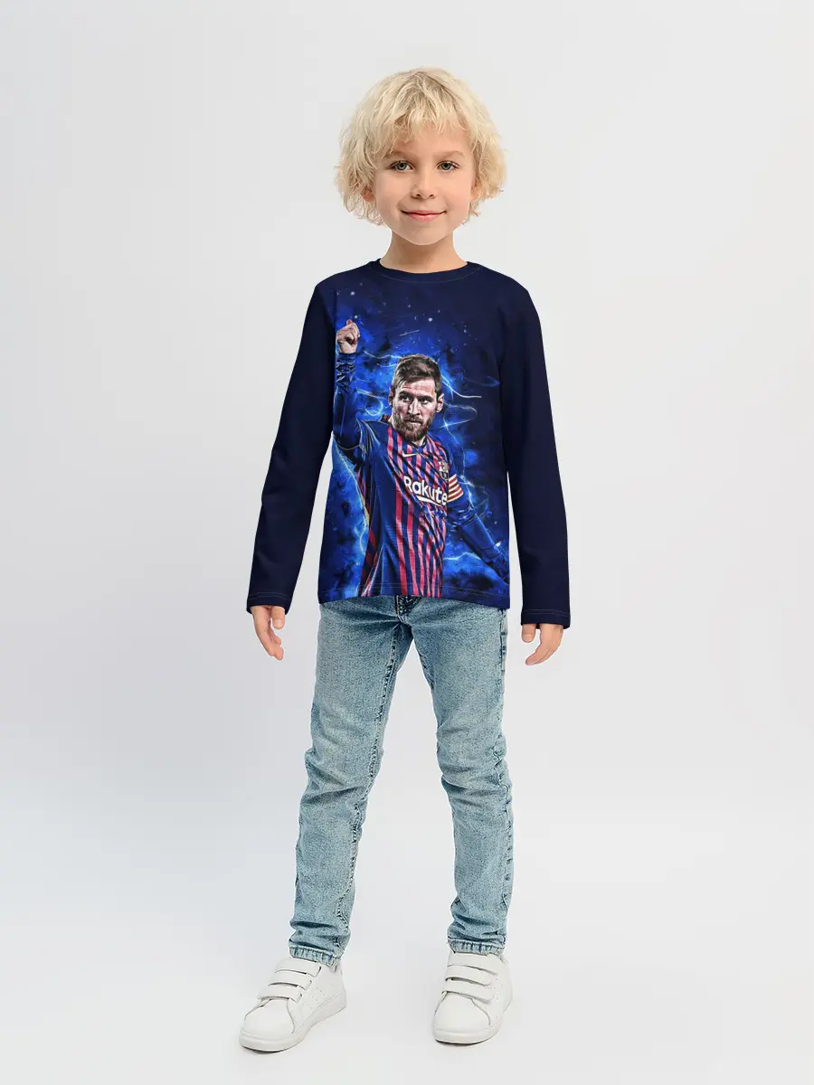 Детский лонгслив / Lionel Messi | Barcelona | 10