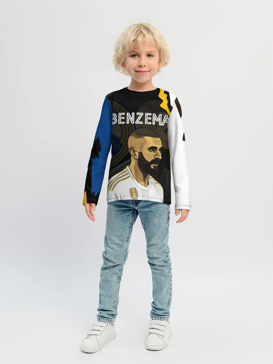 Детский лонгслив / КАРИМ БЕНЗЕМА / РЕАЛ МАДРИД