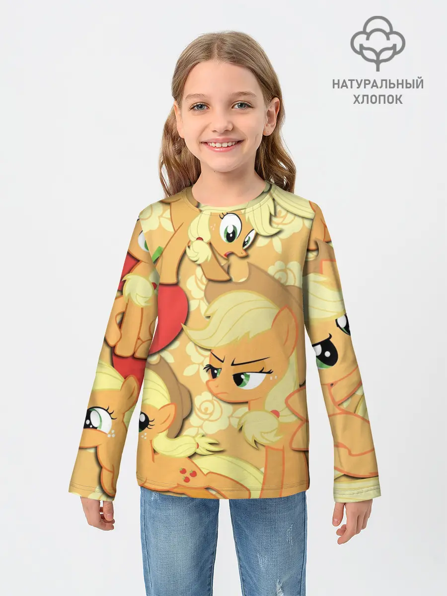 Детский лонгслив / Applejack pattern