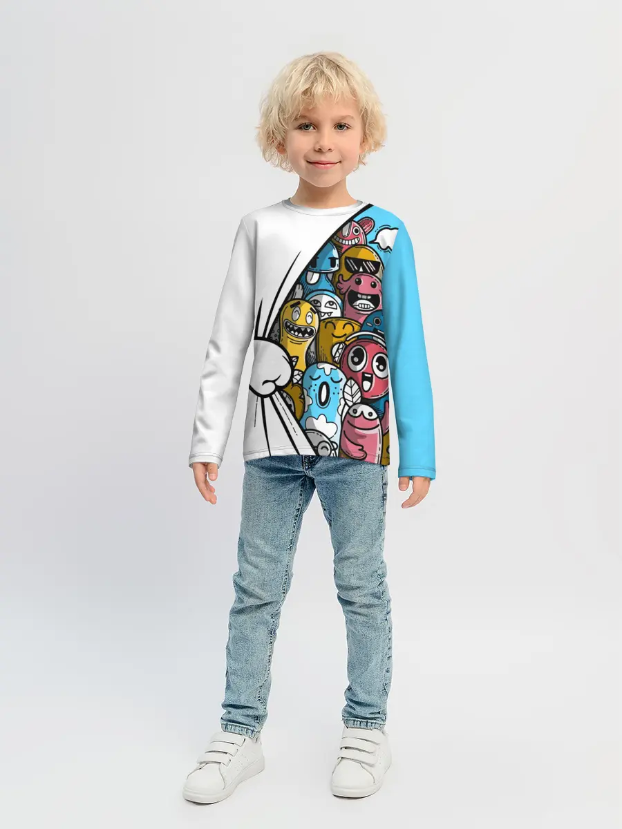 Детский лонгслив / Монстрики