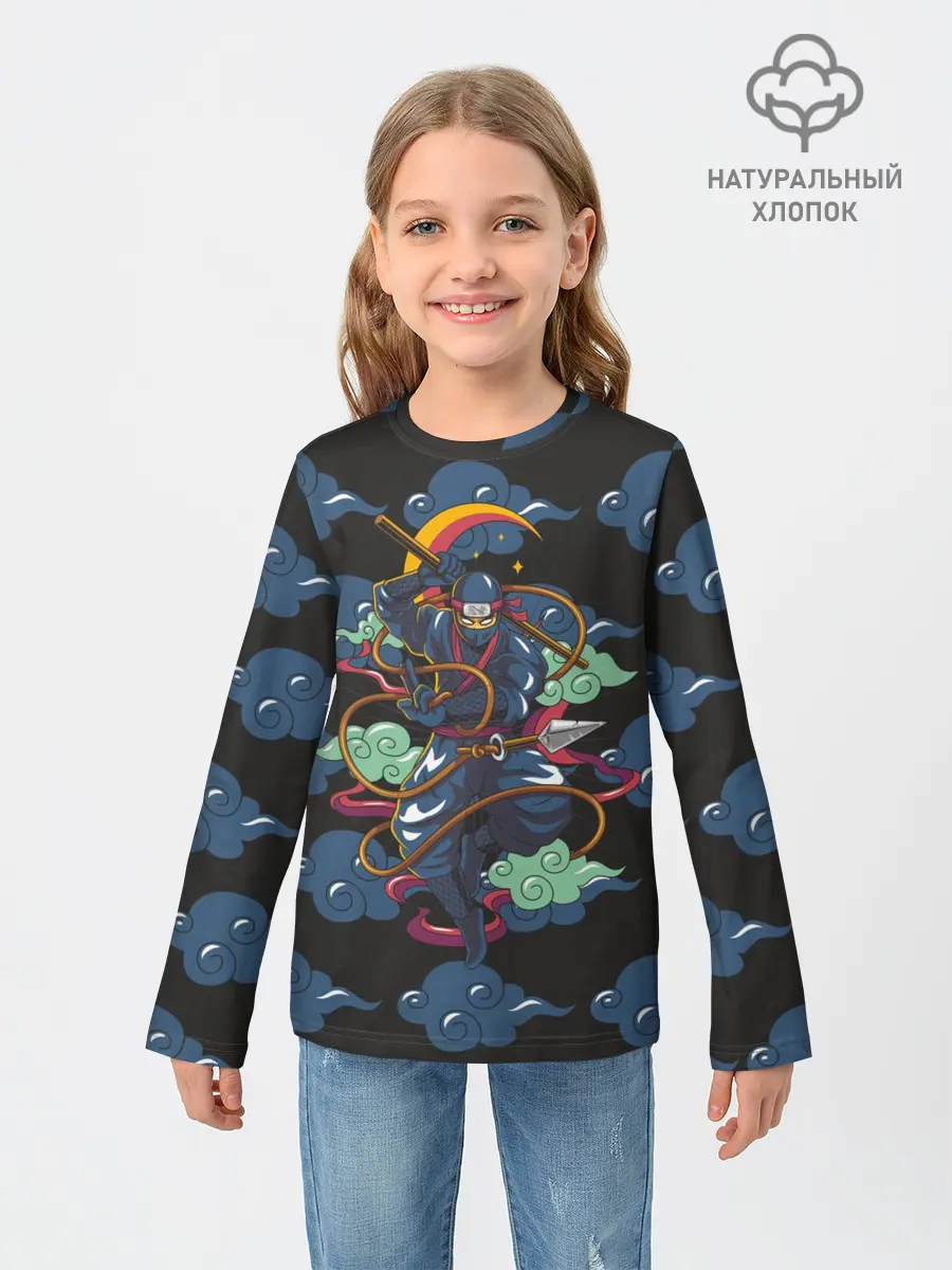 Детский лонгслив / Ниндзя