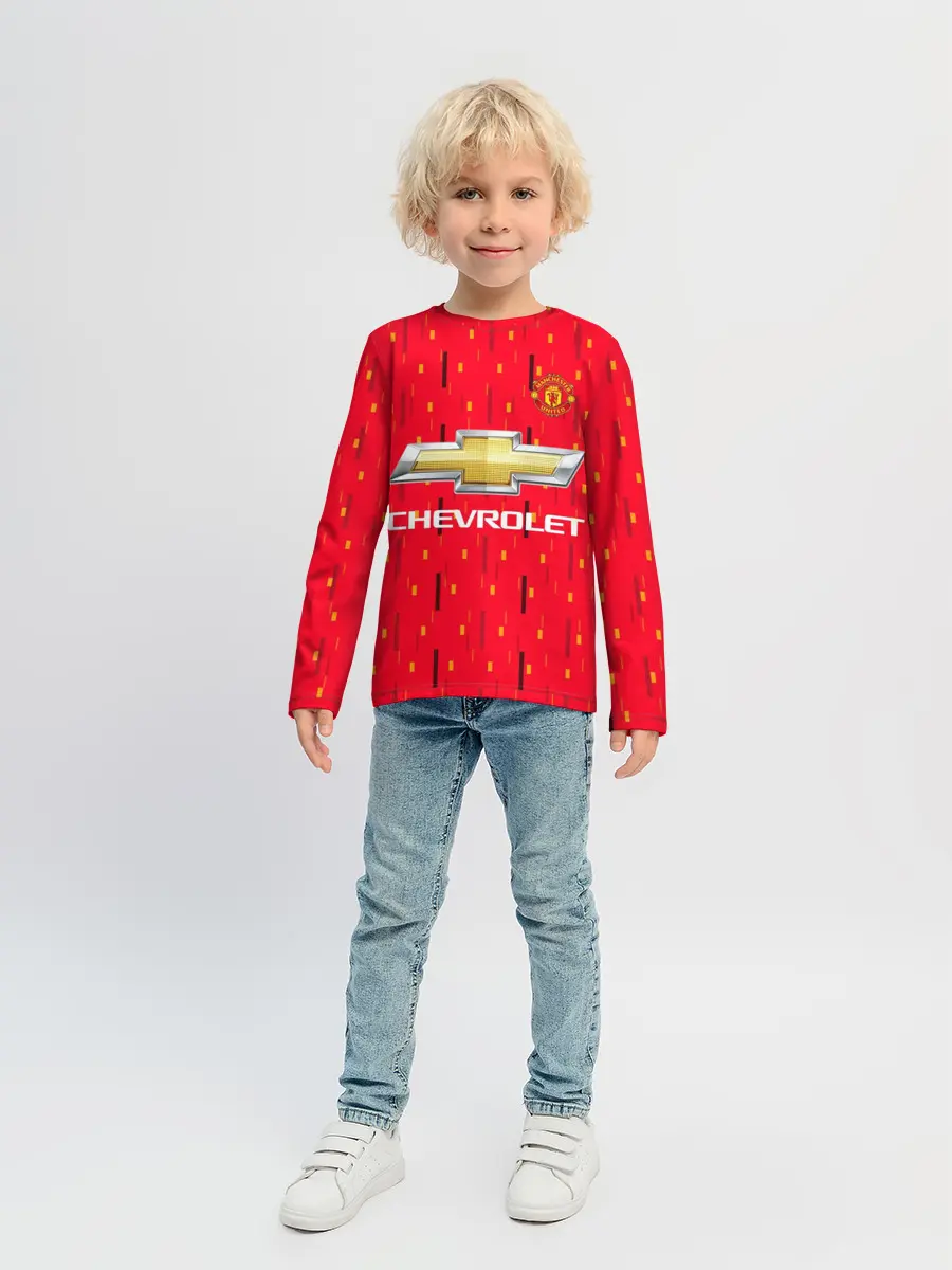 Детский лонгслив / Форма Манчестер - Роналду