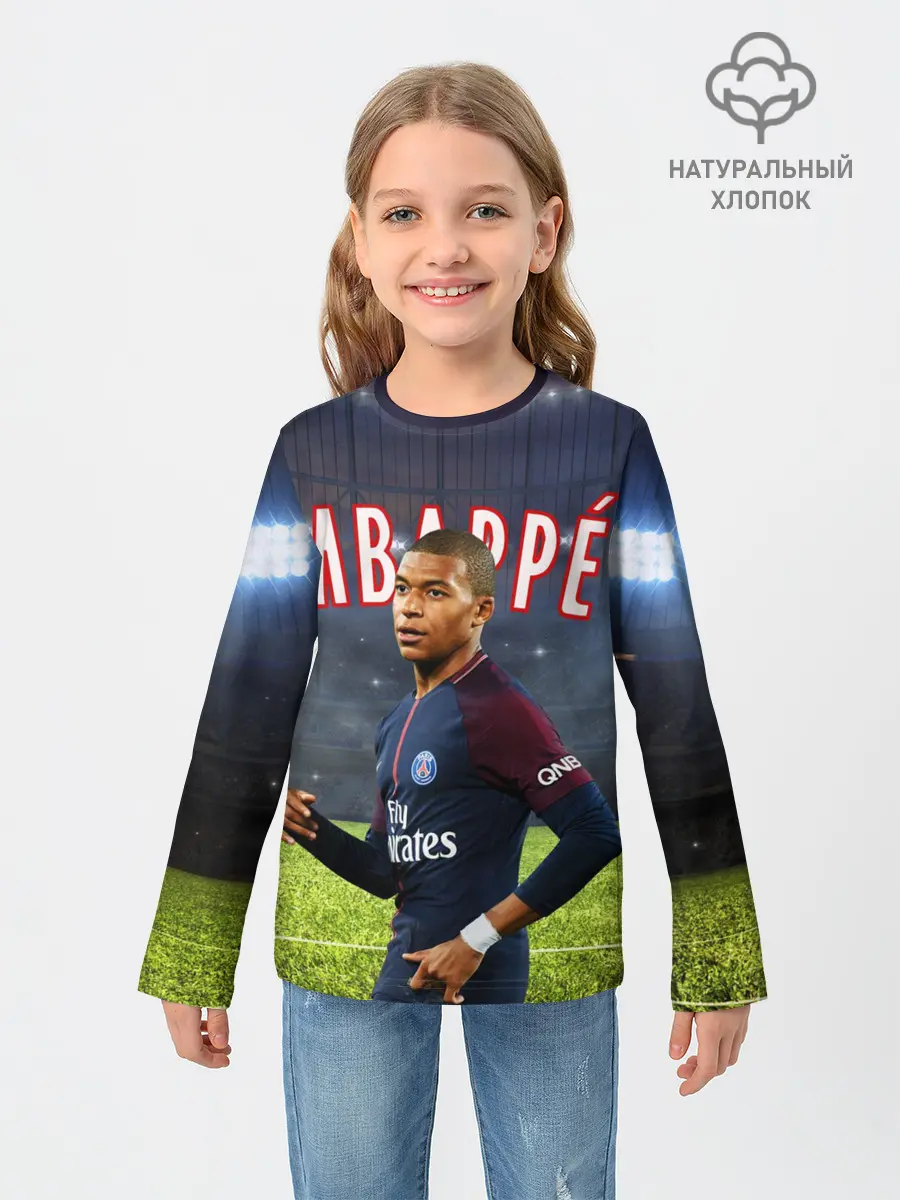 Детский лонгслив / КИЛИАН МБАППЕ / KYLIAN MBAPPE