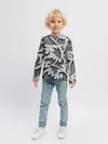 Детский лонгслив / Монохромный узор