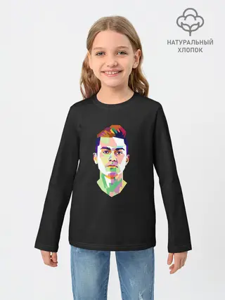 Детский лонгслив / Paulo Dybala Pop Art