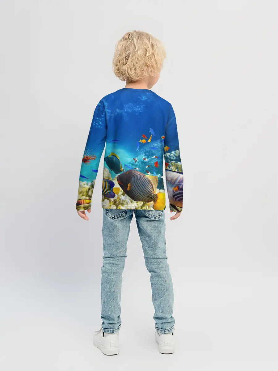 Детский лонгслив / Морской мир