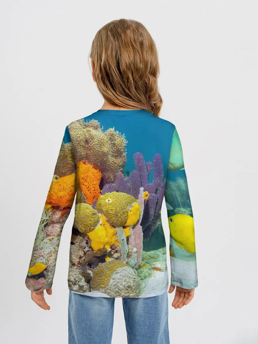 Детский лонгслив / Морской мир