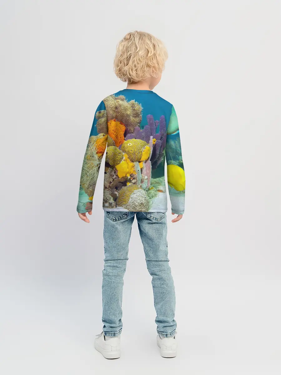 Детский лонгслив / Морской мир