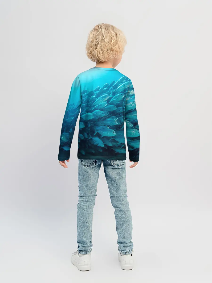 Детский лонгслив / Морской мир