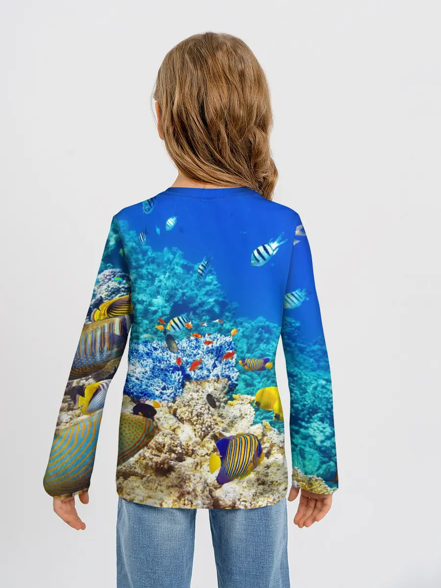 Детский лонгслив / Морской мир