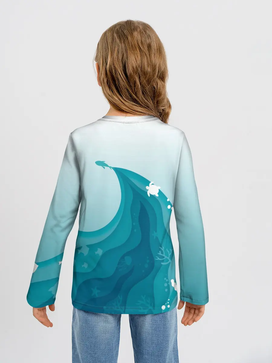 Детский лонгслив / Морские жители