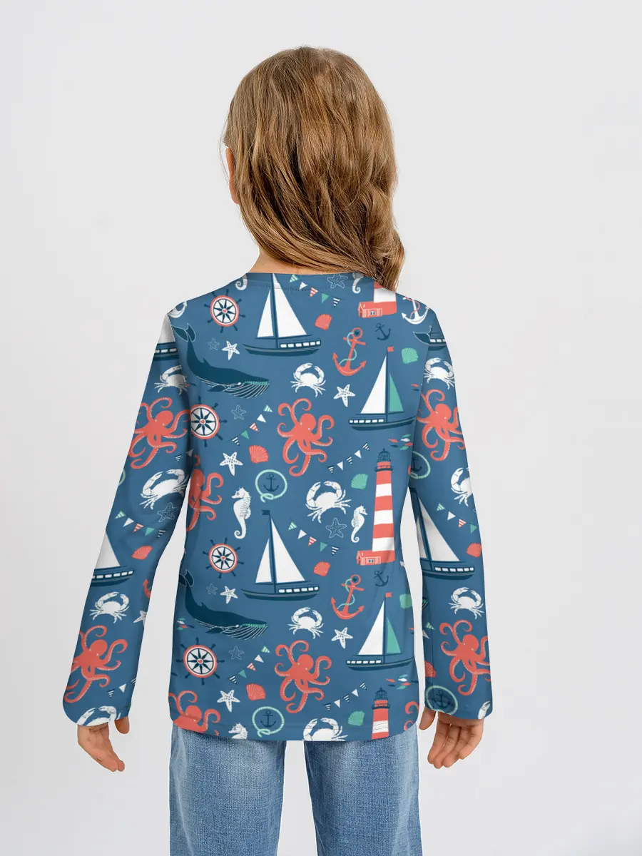 Детский лонгслив / Морские жители