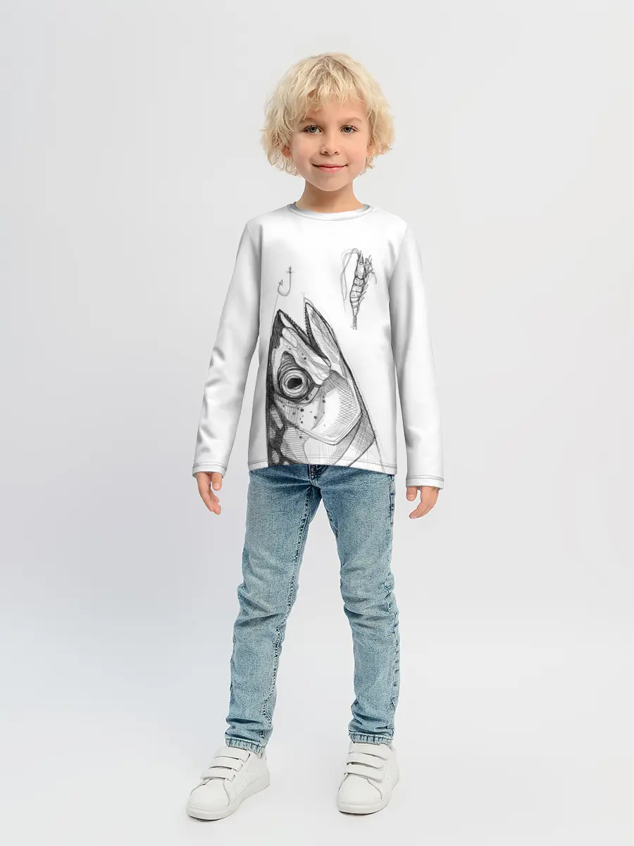 Детский лонгслив / рыбка