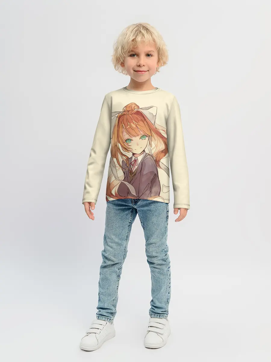 Детский лонгслив / Нарисованная Моника