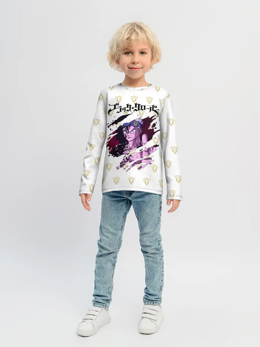 Детский лонгслив / Чёрный Аста в моей груди