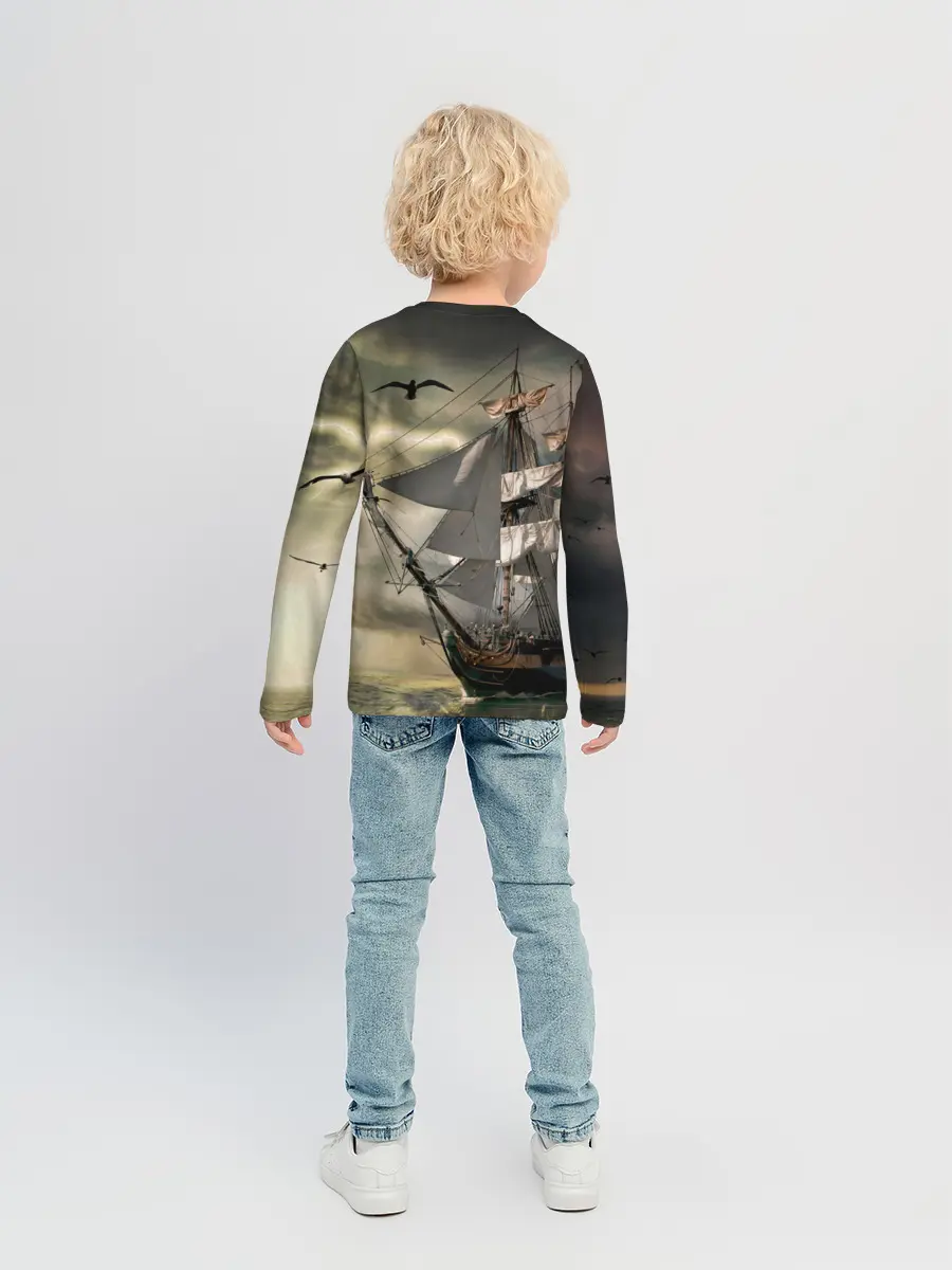 Детский лонгслив / Парусник