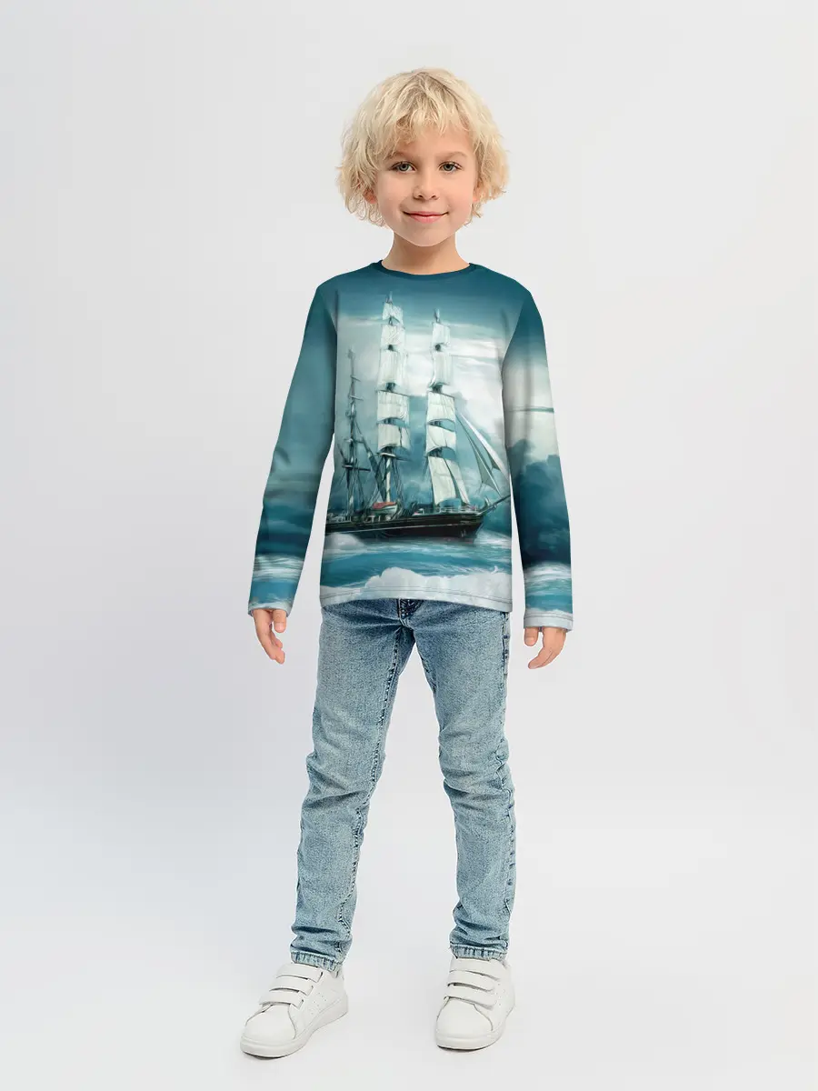 Детский лонгслив / Парусник
