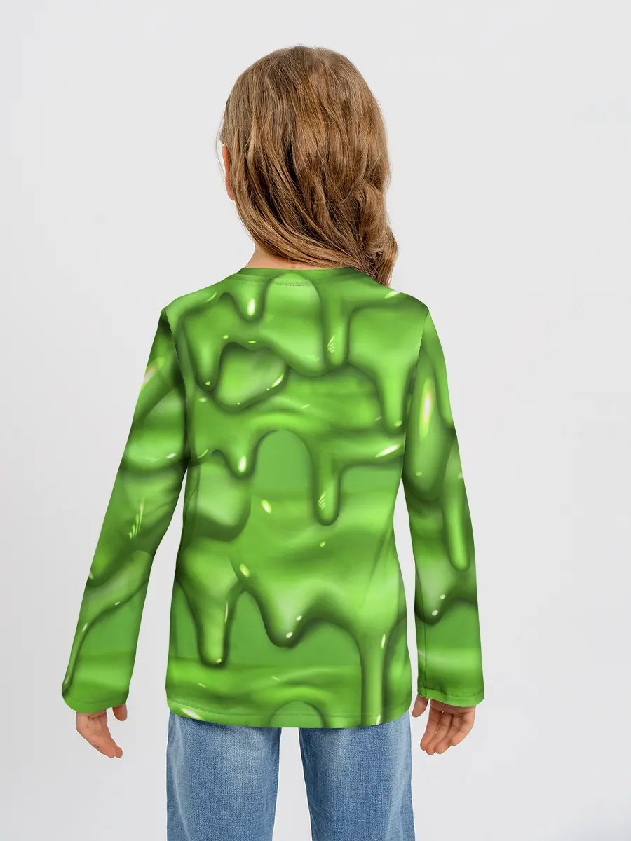 Детский лонгслив / Green Slime